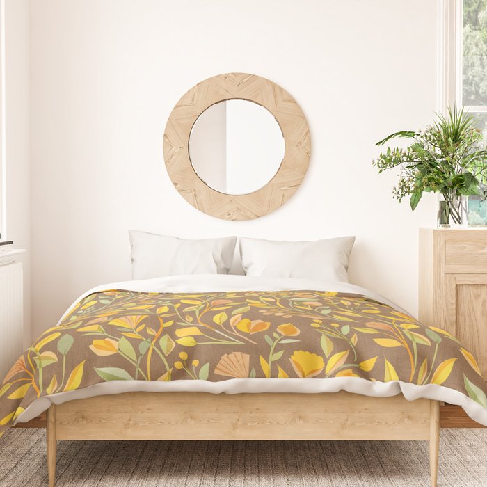 My Heart Blooms {Fawn Wilderness} Wild Flowers Duvet Cover Gallery Image 3