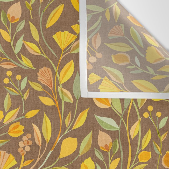 My Heart Blooms {Fawn Wilderness} Wild Flowers Wall Tapestry Gallery Image 3