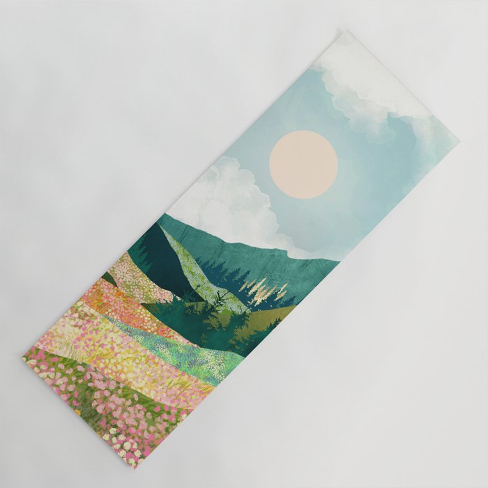 Spring Flower Vista Yoga Mat Gallery Image 1