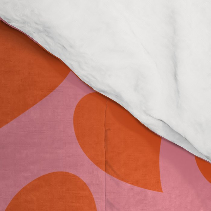 Red love heart shape pattern Comforter Gallery Image 4