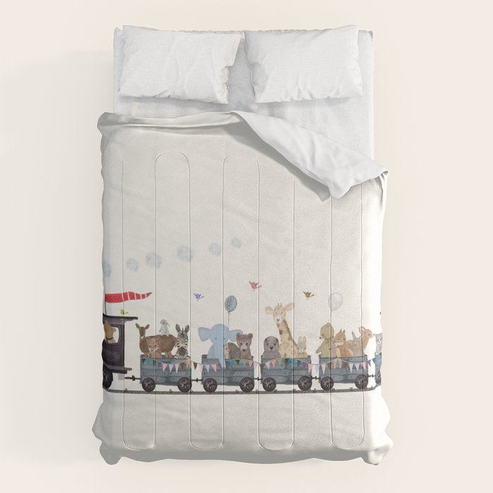 big little nursery nature train Comforter Gallery Image 6