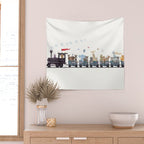 big little nursery nature train Wall Tapestry Gallery Image 2