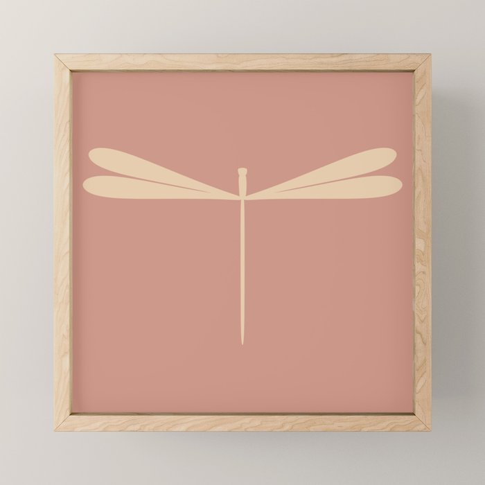 Dragonfly Pattern VI Neutral Rose Mini Art Print Gallery Image 1