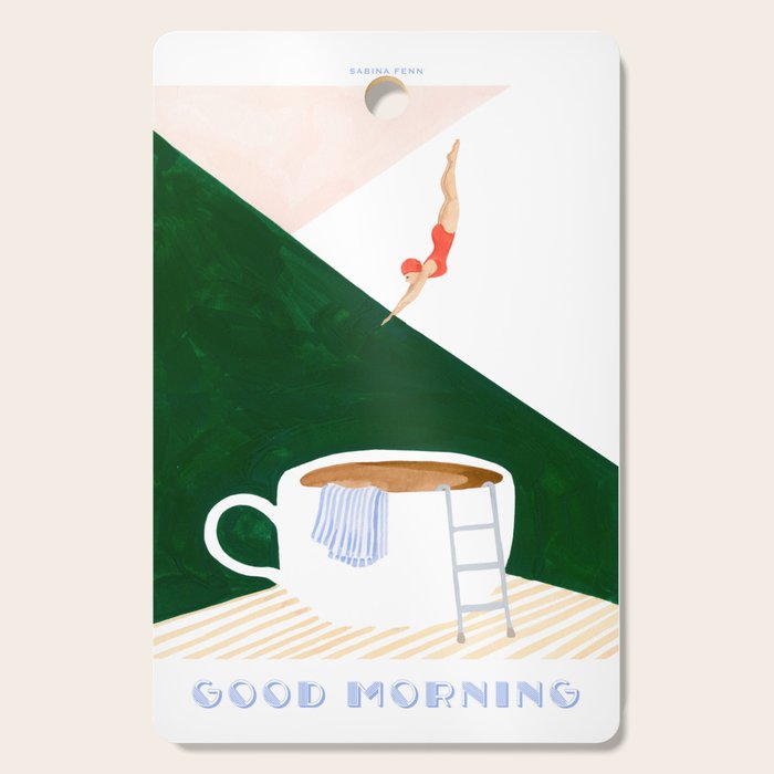 Coffee Diver Cutting Board Gallery Image 1