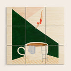 Coffee Diver Wood Wall Art Gallery Image 1