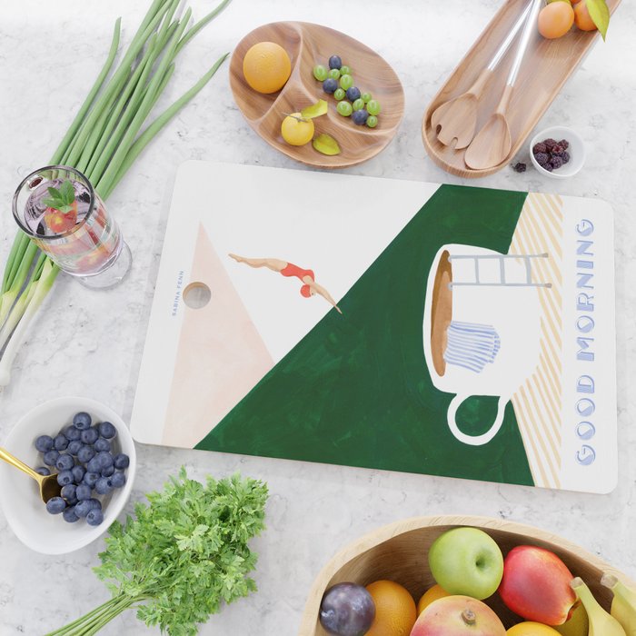 Coffee Diver Cutting Board Gallery Image 2