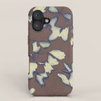 Botanical Whispers / Brown & Blue iPhone Case Gallery Image 1
