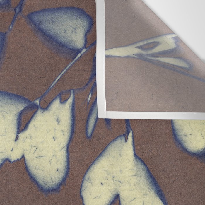 Botanical Whispers / Brown & Blue Wall Tapestry Gallery Image 3