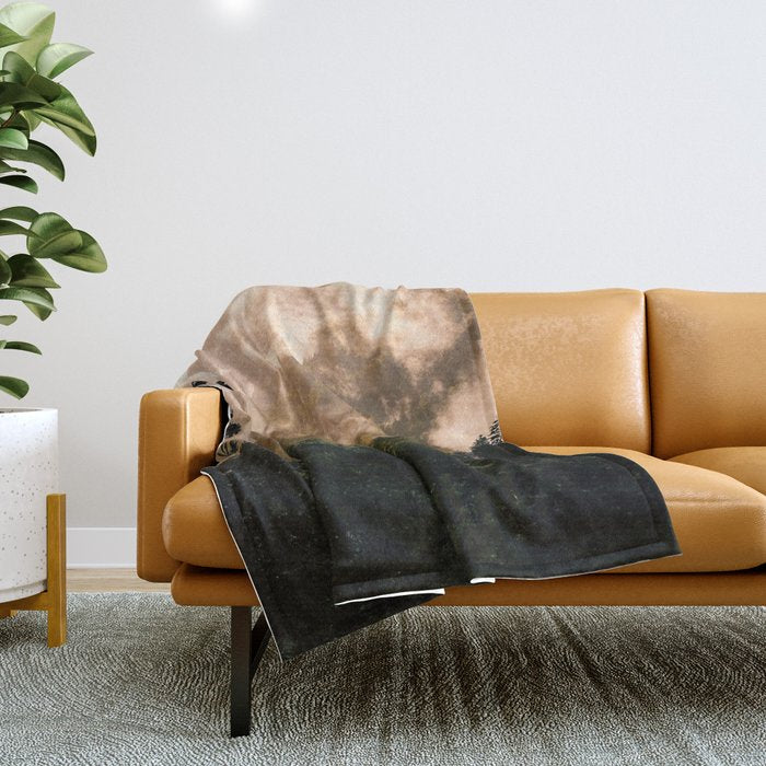 Smoky Mountain Layers IV Throw Blanket Gallery Image 1