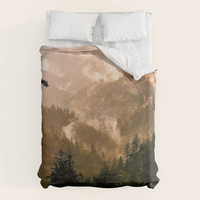 Smoky Mountain Layers IV Duvet Cover Gallery Image 6