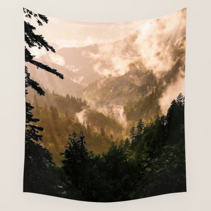 Smoky Mountain Layers IV Wall Tapestry Gallery Image 4