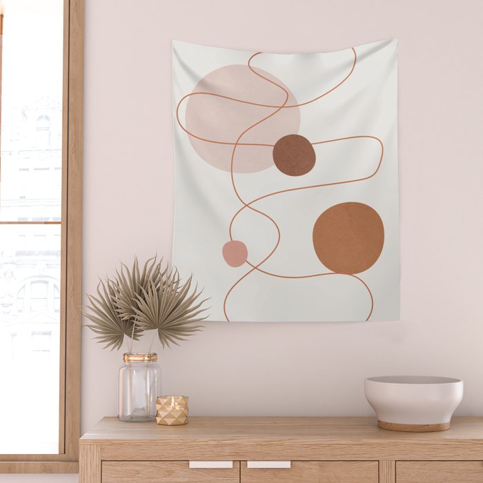 Abstract Modern Art 21 Wall Tapestry Gallery Image 2