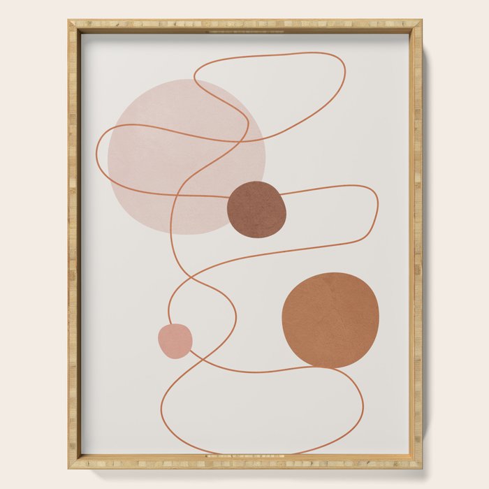 Abstract Modern Art 21 Serving Tray Gallery Image 1