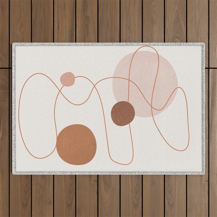 Abstract Modern Art 21 Outdoor Rug Gallery Image 1