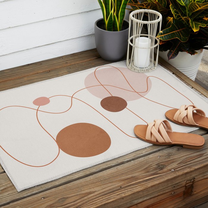 Abstract Modern Art 21 Outdoor Rug Gallery Image 2