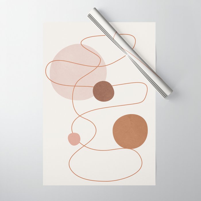 Abstract Modern Art 21 Wrapping Paper Gallery Image 1