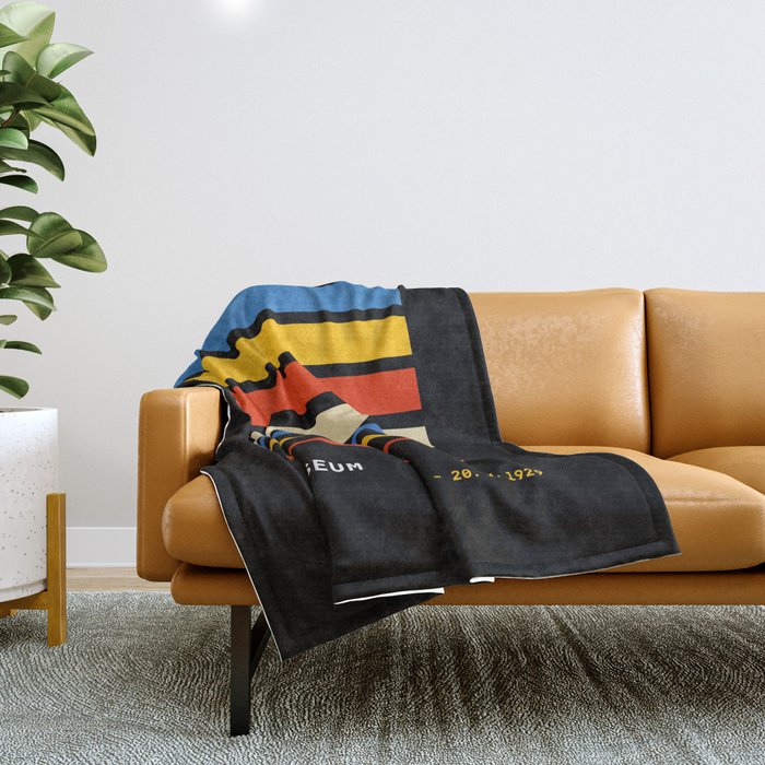 Stripes | Bauhaus V Throw Blanket Gallery Image 1