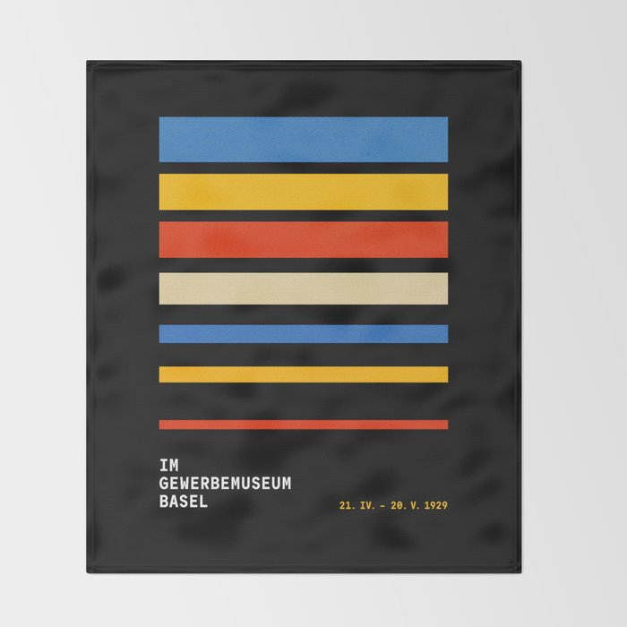 Stripes | Bauhaus V Throw Blanket Gallery Image 2