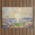 Edvard Munch - The Sun (Solen) (1911)  Outdoor Rug Gallery Image 1