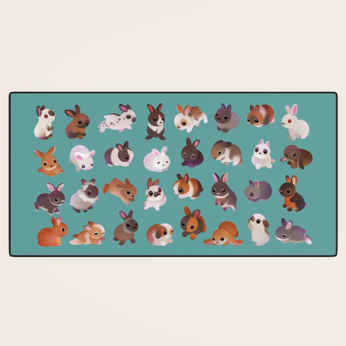 Bunny day Desk Mat Gallery Image 3