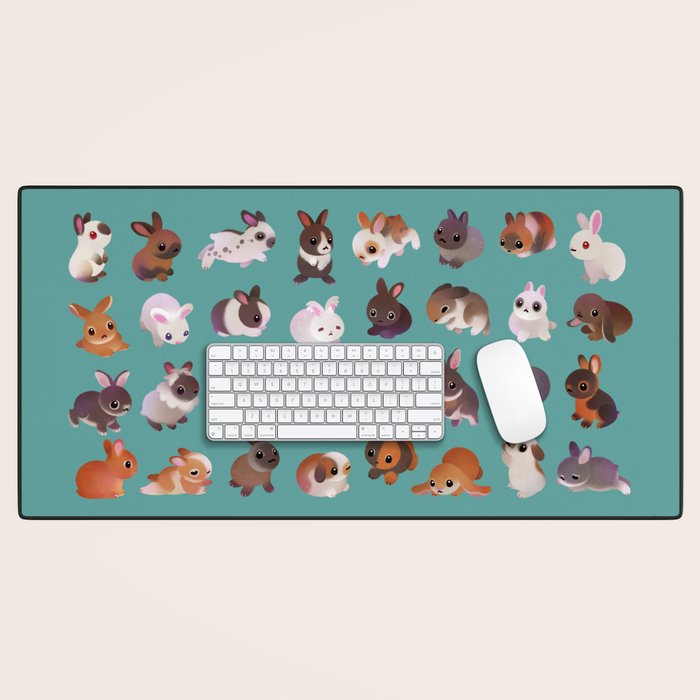 Bunny day Desk Mat Gallery Image 1