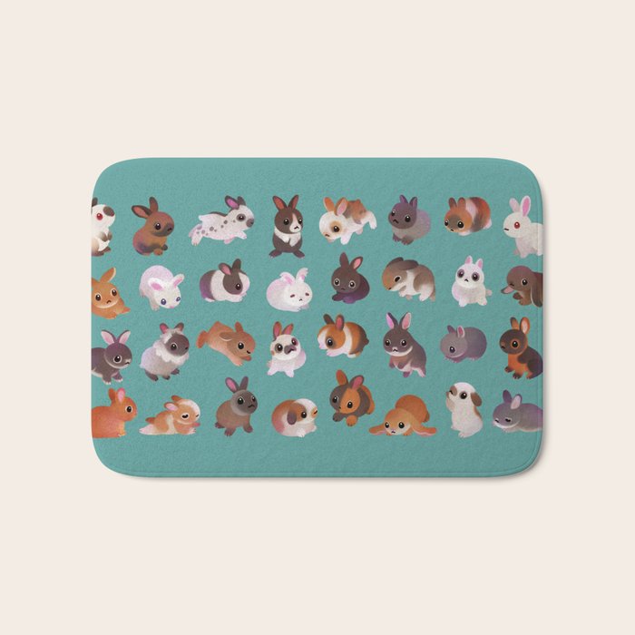 Bunny day Bath Mat Gallery Image 1