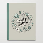 Geo-rex Vortex | Aquamarine | Dinosaur Skull Fossil Art Notebook Gallery Image 4