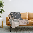 Abstract Tropical Art X Throw Blanket Gallery Image 1