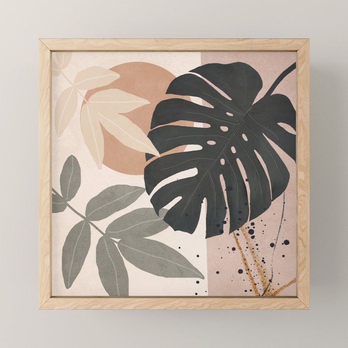 Abstract Tropical Art X Mini Art Print Gallery Image 1