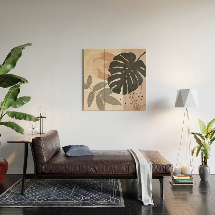 Abstract Tropical Art X Wood Wall Art Gallery Image 2