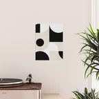 geometry mid modern black white II Poster Gallery Image 2