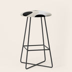 geometry mid modern black white II Stool Gallery Image 1