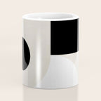 geometry mid modern black white II Coffee Mug Gallery Image 4