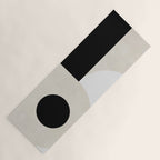 geometry mid modern black white II Yoga Mat Gallery Image 1