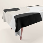geometry mid modern black white II Tablecloth Gallery Image 1