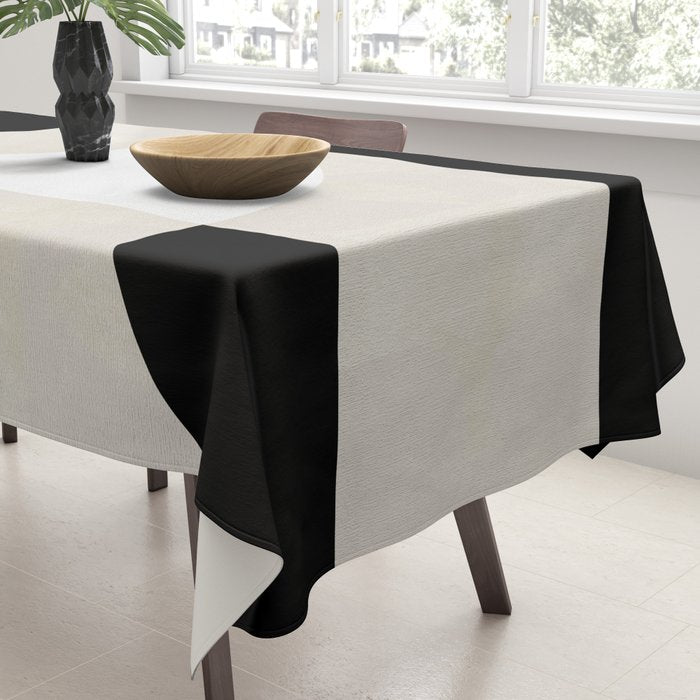 geometry mid modern black white II Tablecloth Gallery Image 3