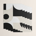 geometry mid modern black white II Wrapping Paper Gallery Image 3