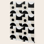 geometry mid modern black white II Wallpaper Gallery Image 2