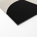 geometry mid modern black white II Welcome Mat Gallery Image 2