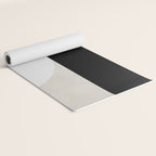 geometry mid modern black white II Yoga Mat Gallery Image 2