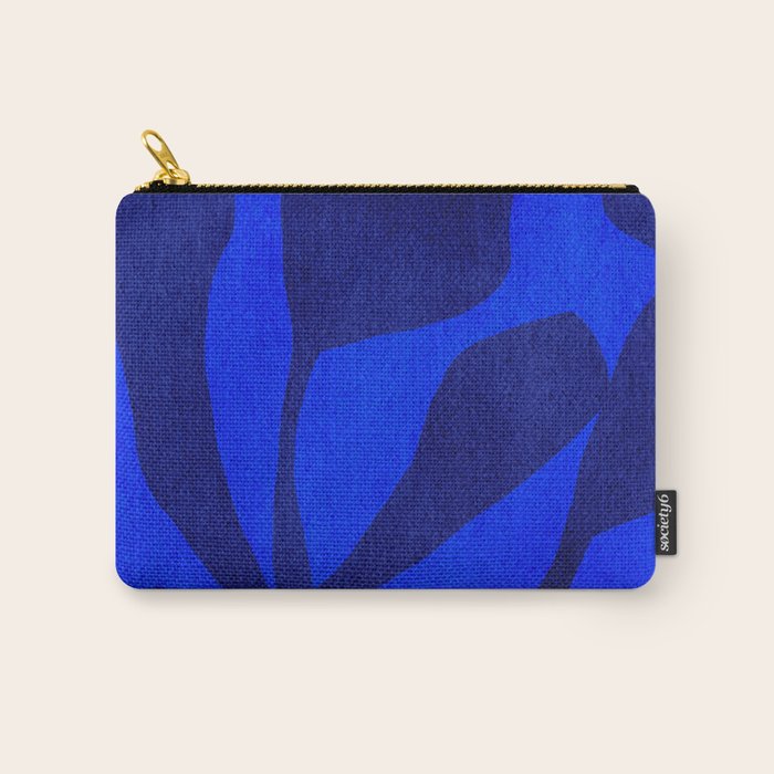 Abstract botanical- blue garden Carry All Pouch Gallery Image 1