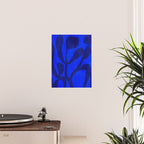 Abstract botanical- blue garden Poster Gallery Image 2