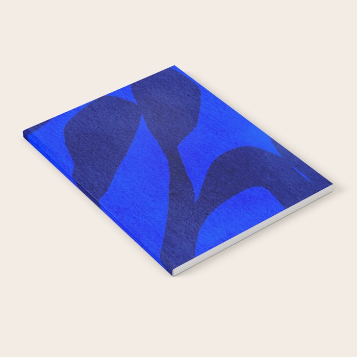 Abstract botanical- blue garden Notebook Gallery Image 1