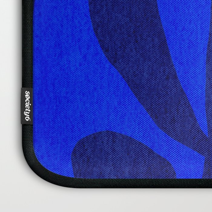 Abstract botanical- blue garden Laptop Sleeve Gallery Image 3