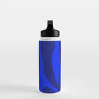 Abstract botanical- blue garden Water Bottle Gallery Image 3