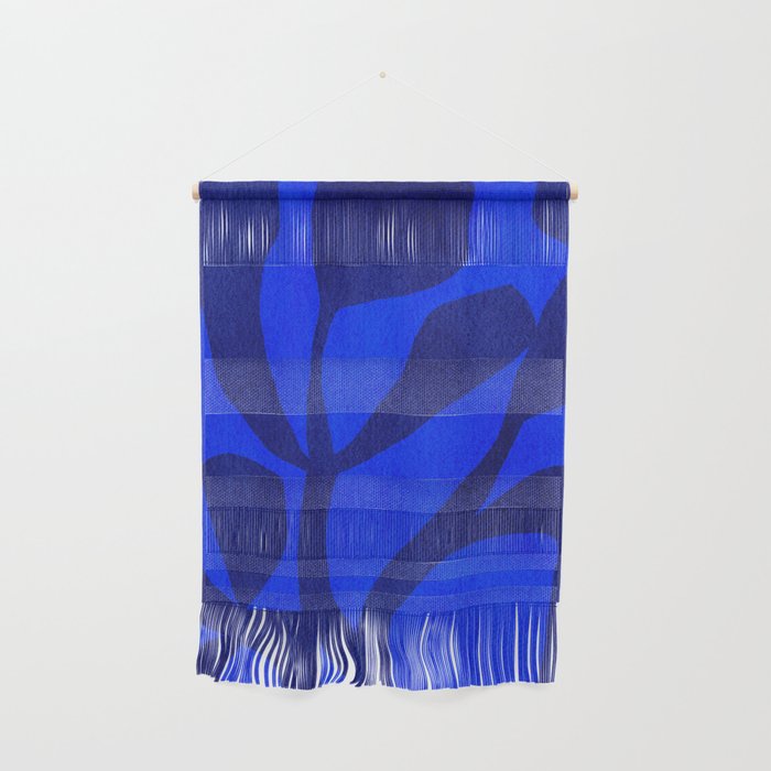 Abstract botanical- blue garden Wall Hanging Gallery Image 1