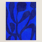 Abstract botanical- blue garden Jigsaw Puzzle Gallery Image 1