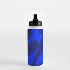 Abstract botanical- blue garden Water Bottle Gallery Image 2