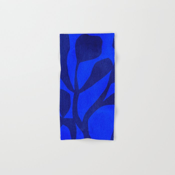 Abstract botanical- blue garden Bath Towel Gallery Image 1