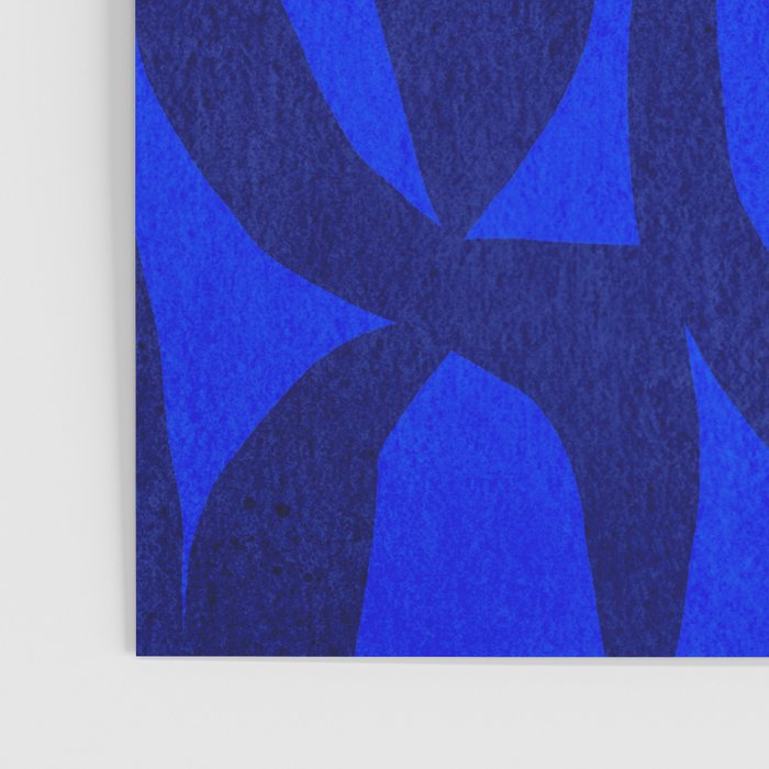 Abstract botanical- blue garden Poster Gallery Image 3